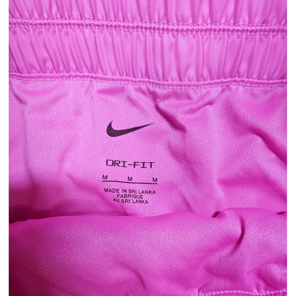 Nike Dri-FIT Womens Pink High Rise Lined Training Shorts Pockets Size Medium NWT - Picture 5 of 9